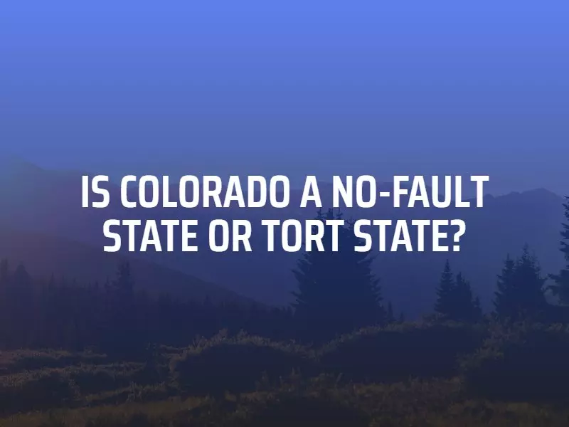 colorado is a no fault state