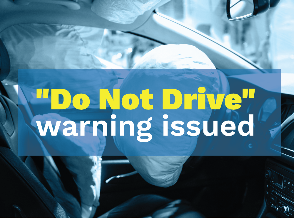 Do Not Drive Warning